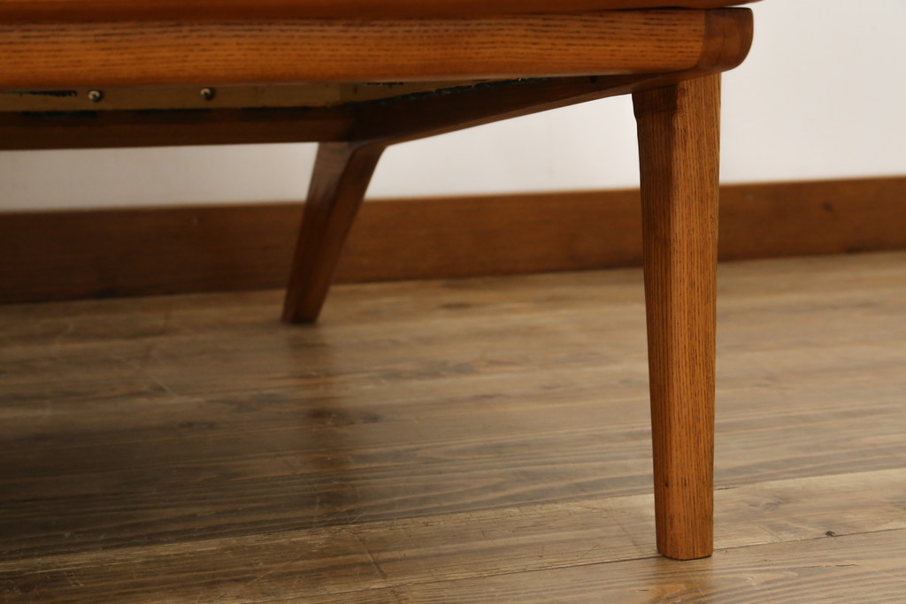 中古　美品　希少な廃番品　ACME Furniture(アクメファニチャー)　DELMAR(デルマー)　使い込まれた本革(レザー)がヴィンテージスタイルによく馴染む3人掛けソファ(三人掛けソファ、3P、トリプルソファ)(定価約30万円)(R-081448)