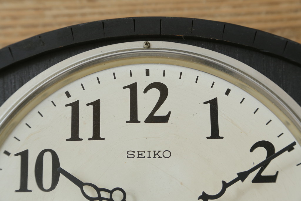 和製アンティーク　精工舎(SEIKOSHA、セイコー)　30DAY　シンプルなカレンダー機能付き振り子時計(柱時計、古時計、掛け時計)(R-078916)