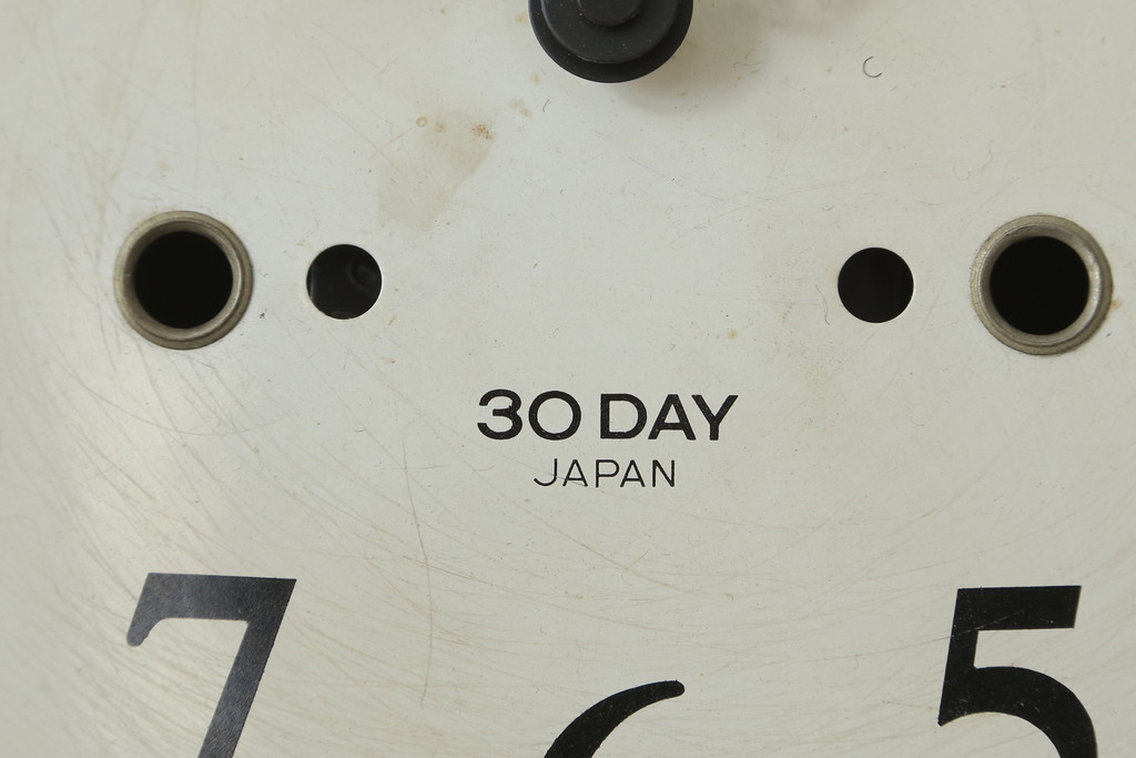 和製アンティーク　精工舎(SEIKOSHA、セイコー)　30DAY　シンプルなカレンダー機能付き振り子時計(柱時計、古時計、掛け時計)(R-078916)