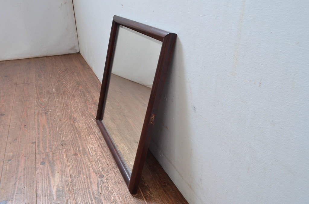 中古　美品　松本民芸家具　シンプルなデザインが取り入れやすいドレッサーのミラー1枚(鏡、姿見、壁掛け鏡、ウォールミラー)(R-08197)
