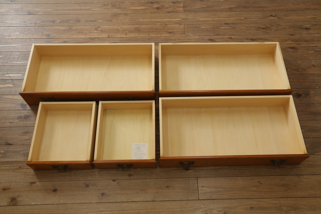中古　美品　横浜クラシック家具　ダニエル(Daniel)　アーリーアメリカン　気品漂うライティングビューロー(ワークデスク、机、在宅ワーク、在宅用チェスト)(R-063219)