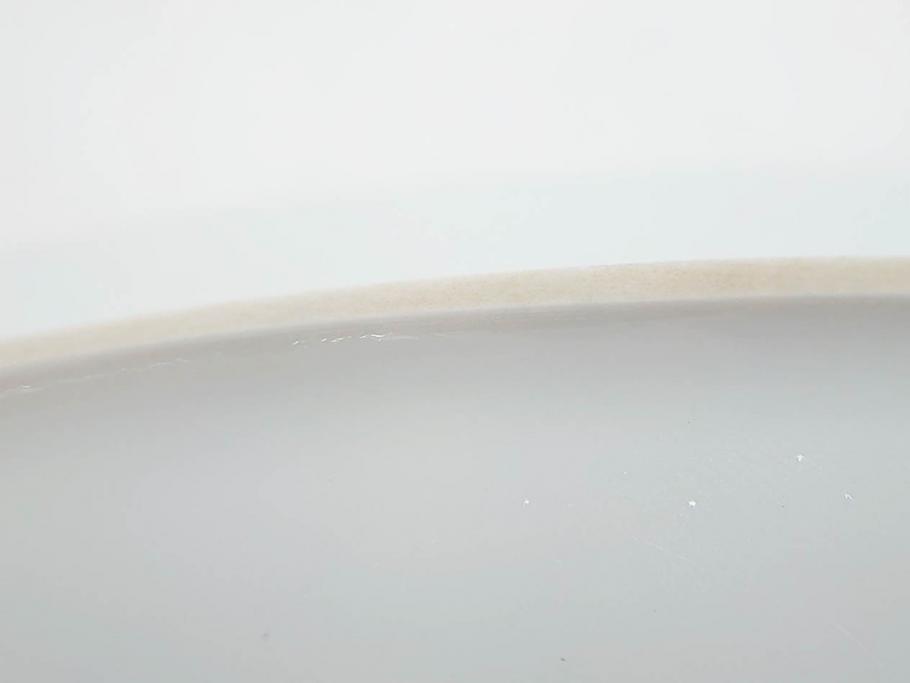 デンマーク　ROYAL COPENHAGEN(ロイヤルコペンハーゲン)　ブルーフルーテッド　ハーフレース　食卓を華やかに演出するオーバルディッシュ(プレート、皿、洋食器)(定価約71500円)(R-075950)