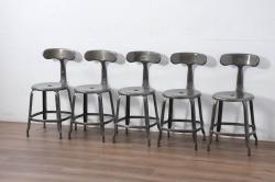 ヴィンテージ家具　イギリスビンテージ　ERCOL(アーコール)　フープバック　布張り座面のウィンザーチェア(ダイニングチェア、ワークチェア、椅子、ウインザーチェア)(1)