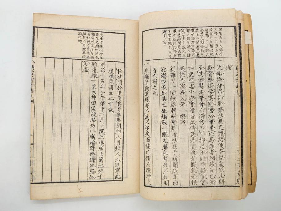 明治　奇文観止　本朝虞初新誌　菊池純　吉川半七　上・中・下　全3冊揃(古書、和本)(R-075953)