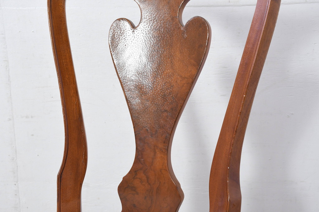 中古　美品　最高級アメリカ家具ブランド　JOHN WIDDICOMB(ジョン・ウィディコム)　マホガニー材　格式高い空間を演出するダイニングチェア6脚セット(アームレスチェア、ダイニングチェア、椅子、イス、バラ売り可能)(定価6脚で約144万円)(R-081917)