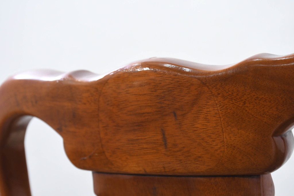 中古　美品　最高級アメリカ家具ブランド　JOHN WIDDICOMB(ジョン・ウィディコム)　マホガニー材　格式高い空間を演出するダイニングチェア6脚セット(アームレスチェア、ダイニングチェア、椅子、イス、バラ売り可能)(定価6脚で約144万円)(R-081917)