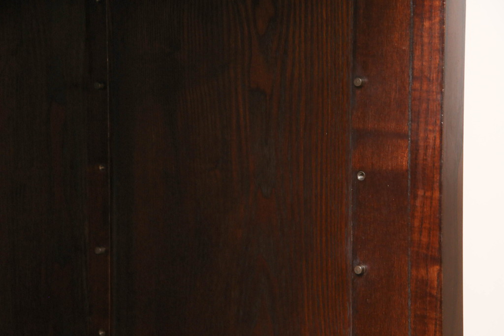 中古　美品　栗材　上質な和の空間を演出する水屋箪笥(食器棚、茶箪笥、戸棚、収納棚、キャビネット)(R-067315)