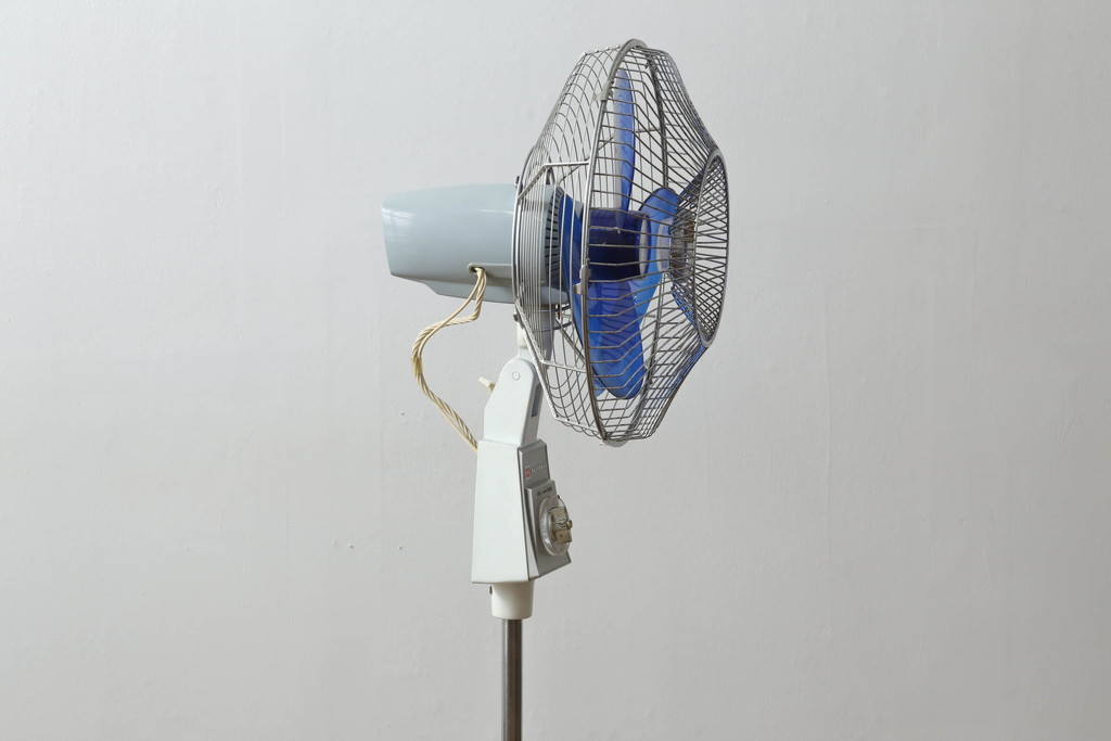 レトロ雑貨　激レア!!　松下電器産業　大型　F-35VG　ナショナル扇風機　箱付き(National、ELECTRIC FAN、3枚羽)(R-075044)