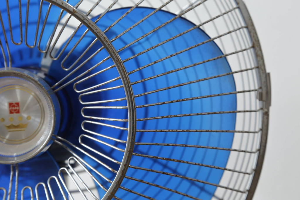 レトロ雑貨　激レア!!　松下電器産業　大型　F-35VG　ナショナル扇風機　箱付き(National、ELECTRIC FAN、3枚羽)(R-075044)