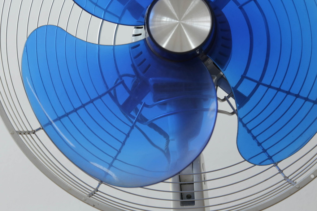 レトロ雑貨　激レア!!　松下電器産業　大型　F-35VG　ナショナル扇風機　箱付き(National、ELECTRIC FAN、3枚羽)(R-075044)