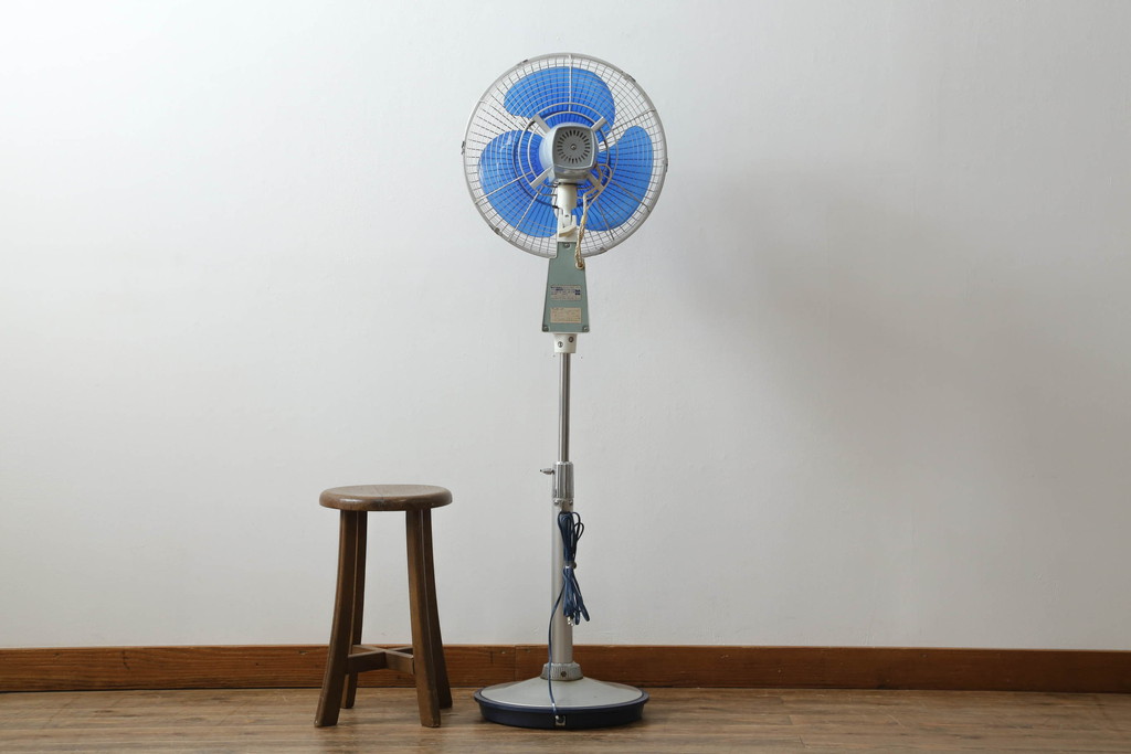 レトロ雑貨　激レア!!　松下電器産業　大型　F-35VG　ナショナル扇風機　箱付き(National、ELECTRIC FAN、3枚羽)(R-075044)