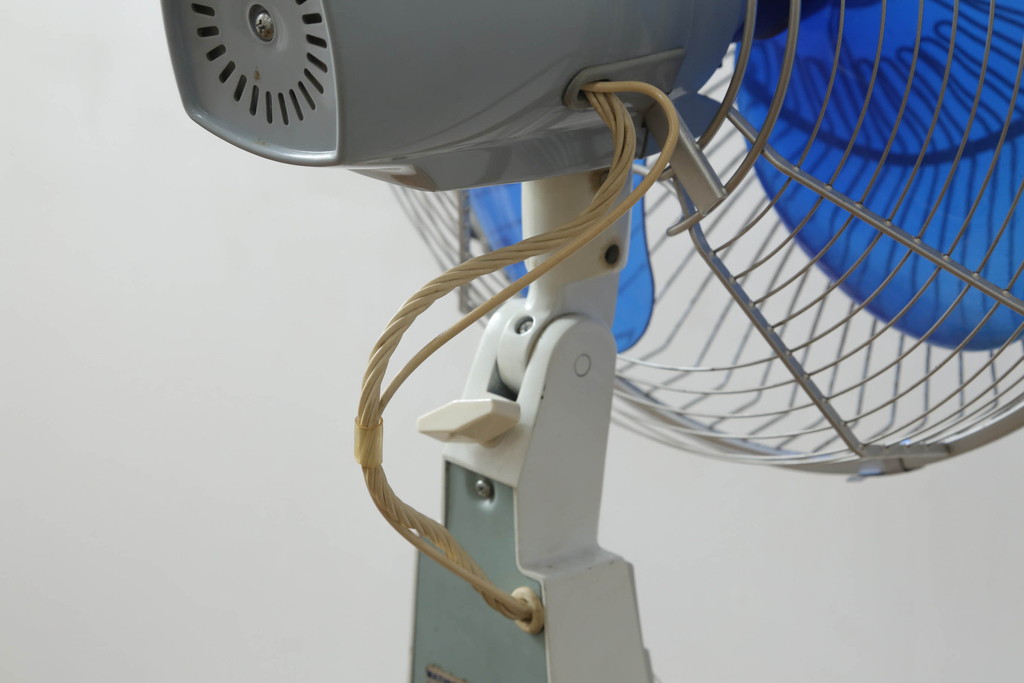レトロ雑貨　激レア!!　松下電器産業　大型　F-35VG　ナショナル扇風機　箱付き(National、ELECTRIC FAN、3枚羽)(R-075044)