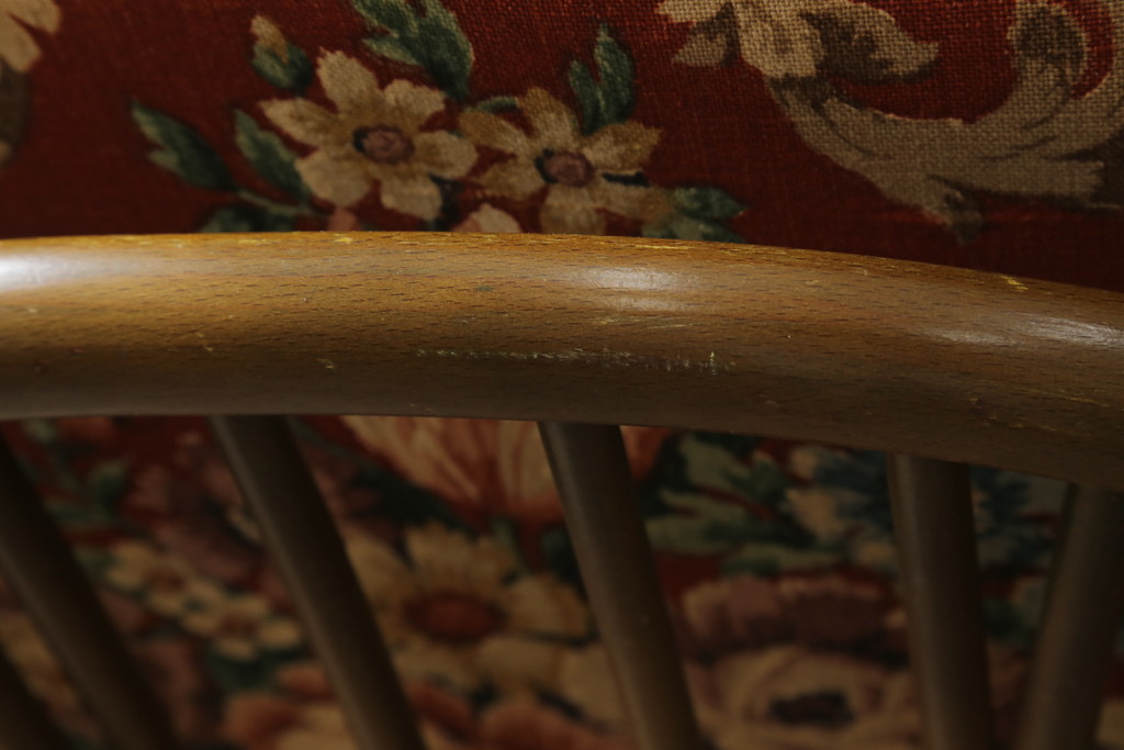 イギリスビンテージ　ERCOL(アーコール)　優雅でクラシカルな雰囲気を高める1人掛けソファ2脚セット(アームチェア、1Pソファ、一人掛け、椅子、イス、ヴィンテージ、英国)(R-069040)
