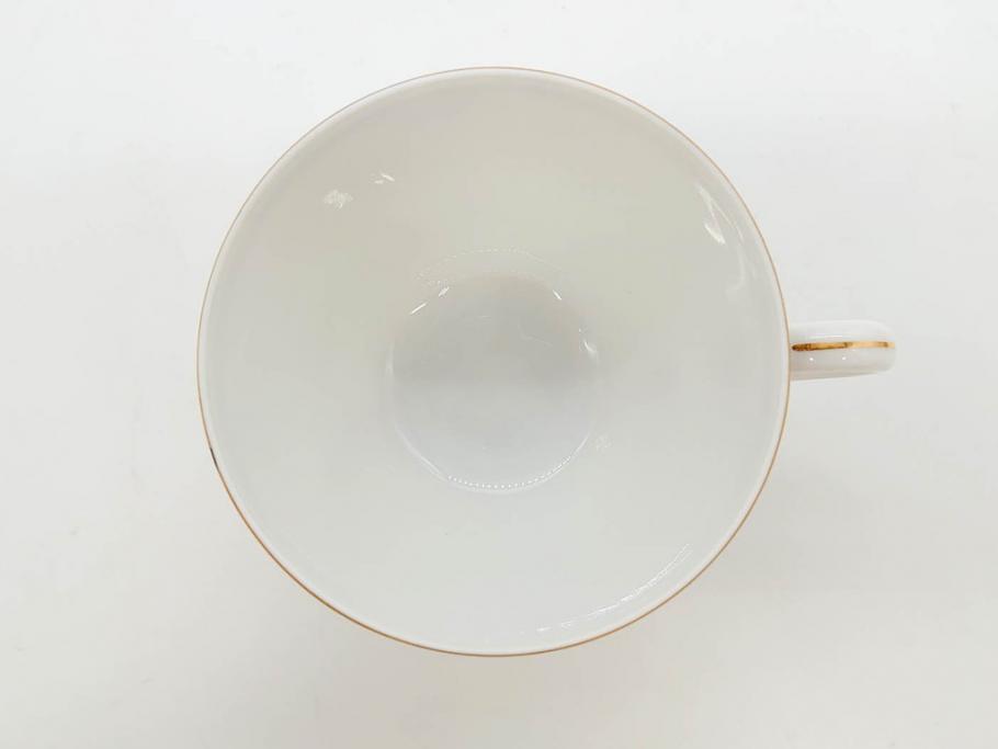オールドノリタケ　NORITAKE　ヤジロベー印　ピンク　品よく可愛らしいカップ&ソーサー5客セット(花、金彩、C&S、日本陶器會社、洋食器)(R-082748)