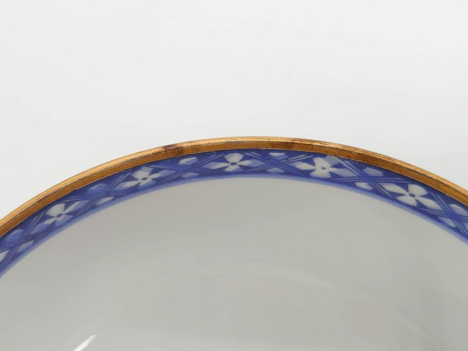 オールドノリタケ　NORITAKE　花唐草文　赤絵　金彩　3.2寸・3.7寸・4寸　食卓を華やかに彩る蓋付き茶碗4客&小鉢4客セット(器、どんぶり、深鉢、深皿、向付、マルキ印、和皿、和食器、三寸二分、三寸七分、四寸)(R-082749)
