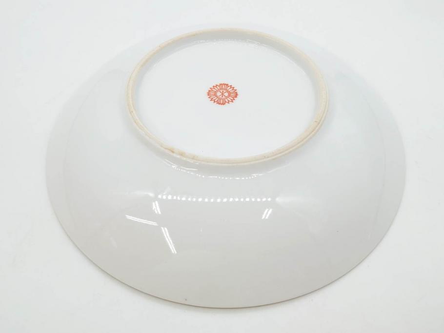 オールドノリタケ　NORITAKE　花唐草文　赤絵　金彩　2.3寸・3.2寸・5.1寸　食卓に映える鮮やかな色彩が魅力の皿10枚&小鉢4客セット(小皿、中皿、器、深鉢、深皿、向付、マルキ印、和皿、和食器、二寸三分、三寸二分、五寸一分)(R-082750)