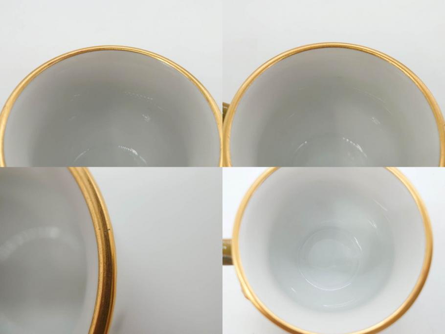 デンマーク　ROYAL COPENHAGEN(ロイヤルコペンハーゲン)　フローラダニカ　優雅で気品に満ちた蓋付きカップ&ソーサー(金彩、花、カスタードポット、マスタード、蓋物、洋食器、C&S、北欧)(R-082752)