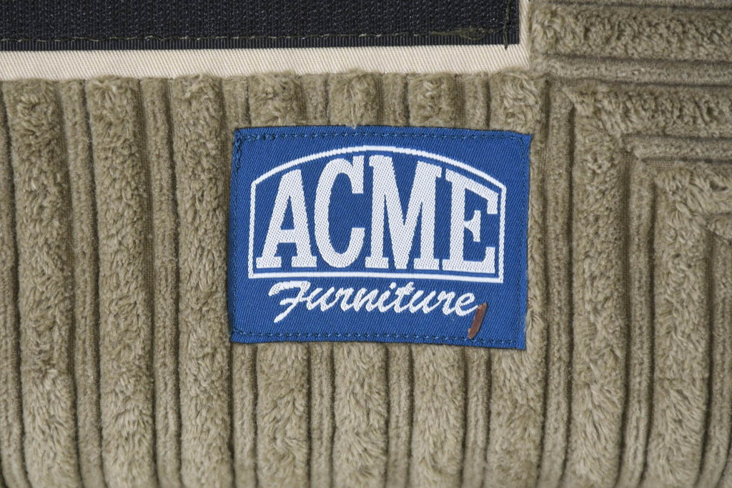 中古　美品!!　ACME Furniture(アクメファニチャー)　JETTY feather(ジェティ・フェザー)　肌触りの良いコーデュロイ生地のおしゃれなオットマン(フットスツール、腰掛け、椅子、イス)(定価約8万5千円)(R-082284)
