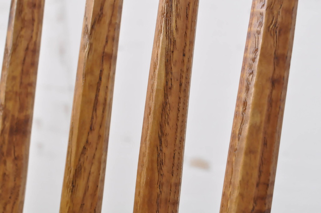 和製ビンテージ　ジョージナカシマ　希少!!　契りあり　小田急ハルク購入　桜製作所　コノイドチェア(CONOID CHAIR)　CN101　スタイリッシュな佇まいのサイドチェア(ジョージ・ナカシマ、板座チェア、ダイニングチェア、椅子、イス、アレー型、鼓、千切り止め、ヴィンテージ)(R-068124)