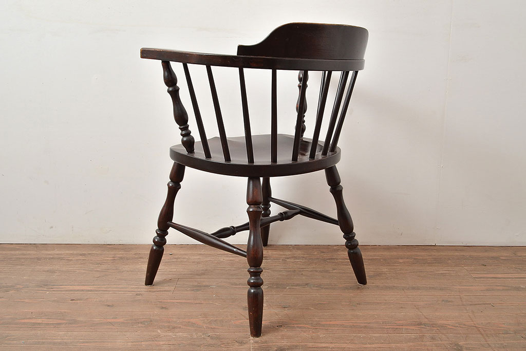 ヴィンテージ　松本民芸家具　座り心地の良さが魅力の#91型キャプテンチェア(アームチェア、椅子、ビンテージ)(R-047220)
