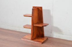 新古品　未使用　展示品　岩手岩泉・純木家具　漆塗り　栓材　木のあたたかみを感じる飾り棚(陳列棚、ディスプレイラック)(R-081845)