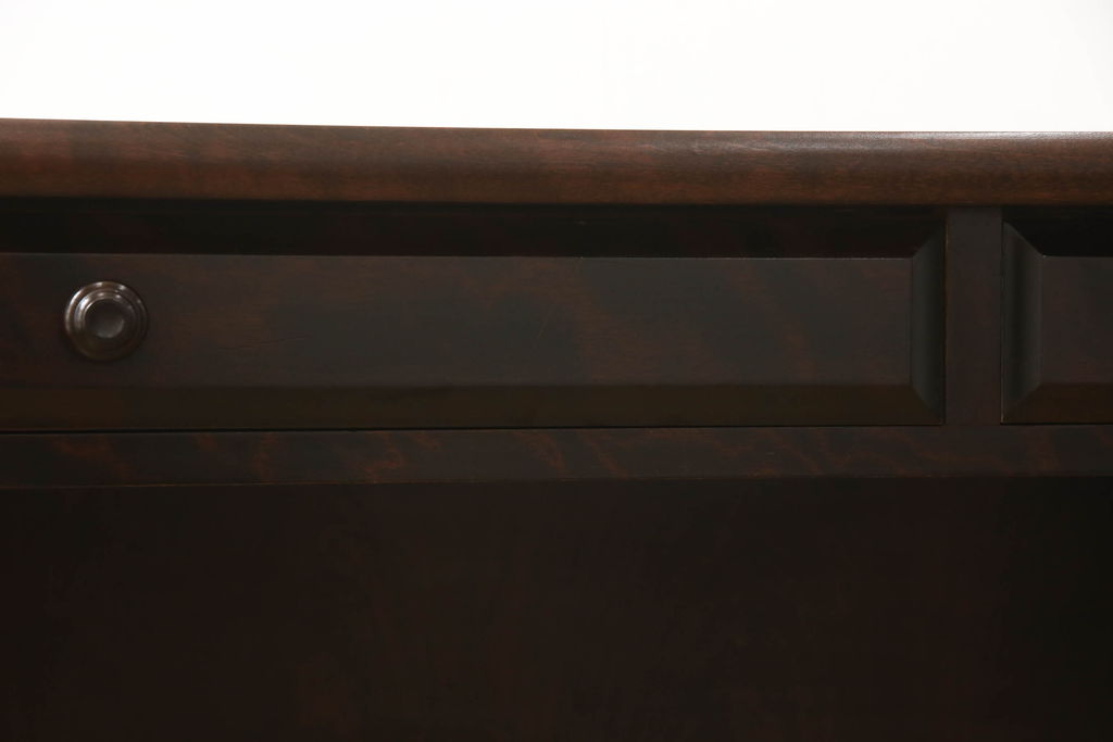 和製ビンテージ　希少な絶版品!　北海道民芸家具　シンプルなデザインの平机(ワークデスク、在宅ワーク用、作業台、ヴィンテージ)(R-059261)