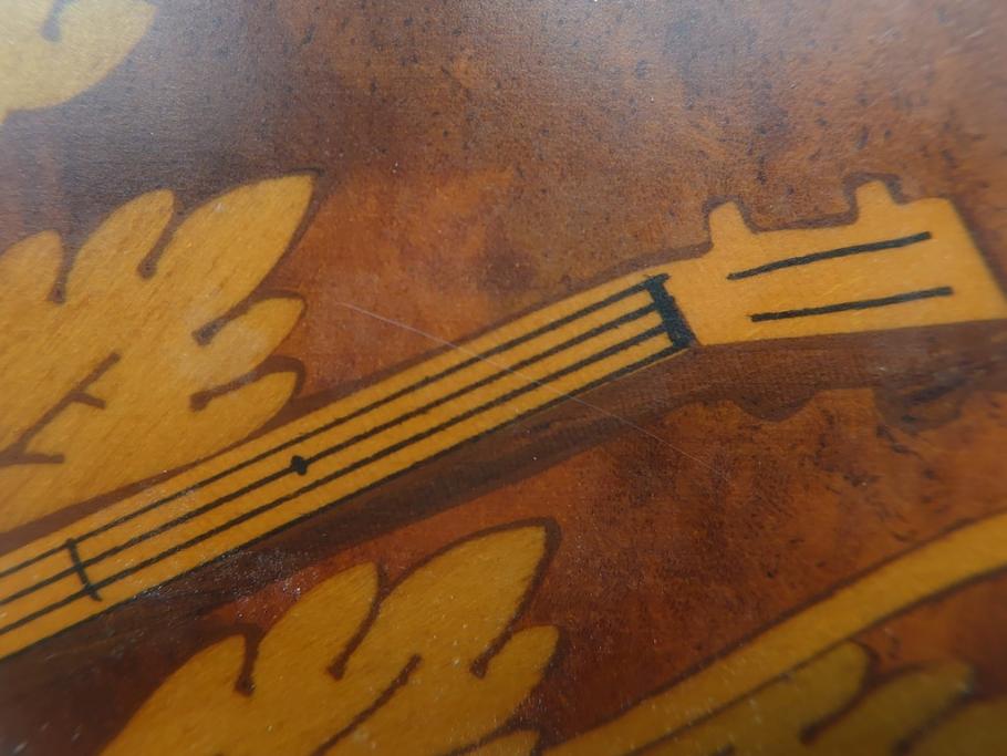 スイス製　REUGE　楽器と花のデザインが上品なリュージュ社のオルゴール　3曲72弁(CH3/72)(R-060615)