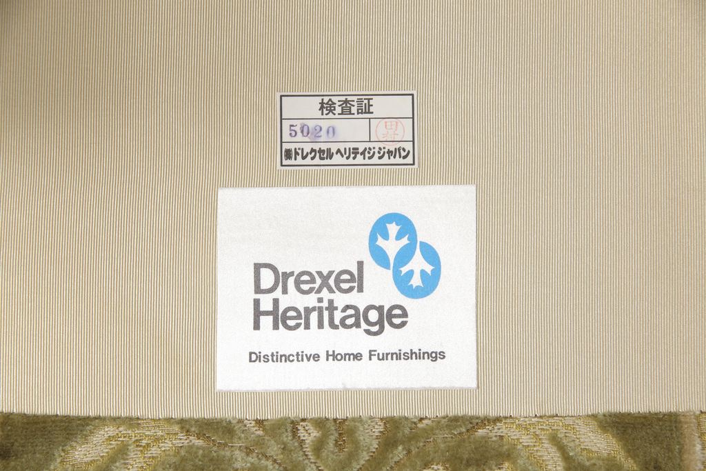 中古　美品　DREXEL HERITAGE(ドレクセルヘリテイジ)　J7610　1人掛けソファ(一人掛け、イージーチェア、ラウンジチェア、アームチェア、椅子)(定価約33万円)(R-053301)