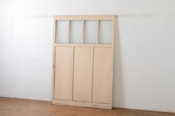 ビンテージ建具　杉(スギ)材　躍動感ある龍(竜)が見事な両面彫刻欄間(明かり取り、明り取り、ヴィンテージ)(R-080973)