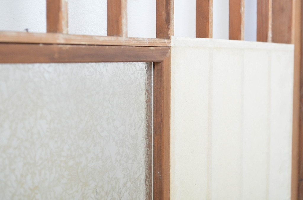 アンティーク建具　落ち着きのある和を演出する障子戸4枚セット(引き戸)(R-064091)
