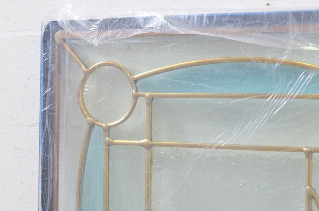 未使用品　木の実(きのみ)　デットストック品のステンドグラス(建具、ドア、窓、照明、衝い立て、衝立、つい立て)(定価約12万4千円)(R-074460)