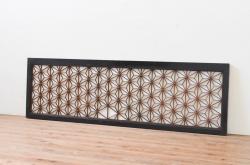 ペイント家具　シャビーシックな風合いのフィックス窓2枚セット(明かり取り、明り取り、はめ殺し窓、建具)(1)(R-028022)