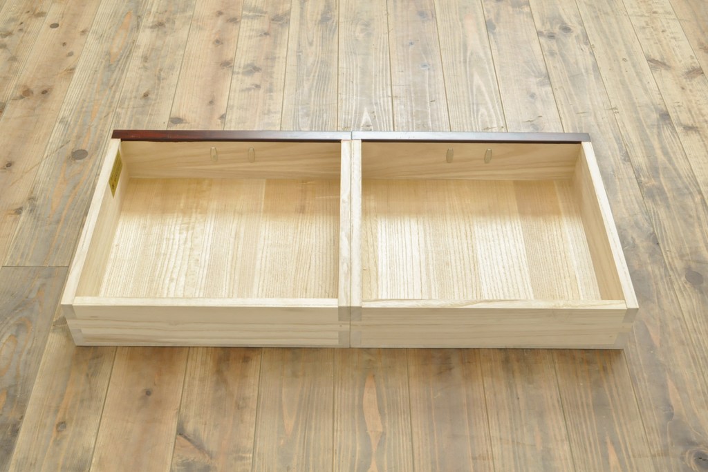 中古　二本松工藝館　田中家具　重厚感ある佇まいが魅力的な水屋箪笥(キャビネット、食器棚、戸棚、収納棚)(R-057728)