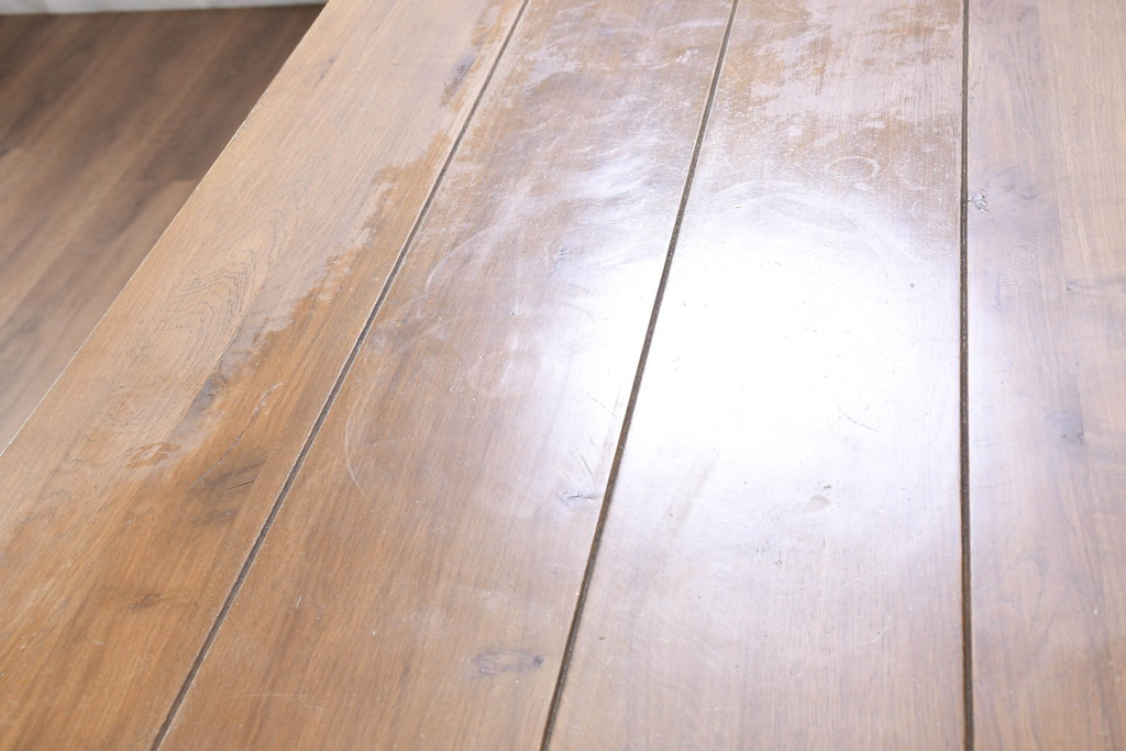 中古　Journal Standard Furniture(ジャーナルスタンダードファニチャー)　インダストリアルデザインがおしゃれなSens(サンク)ダイニングテーブル(4人掛け、食卓、作業台)(定価約91000円)(R-082123)