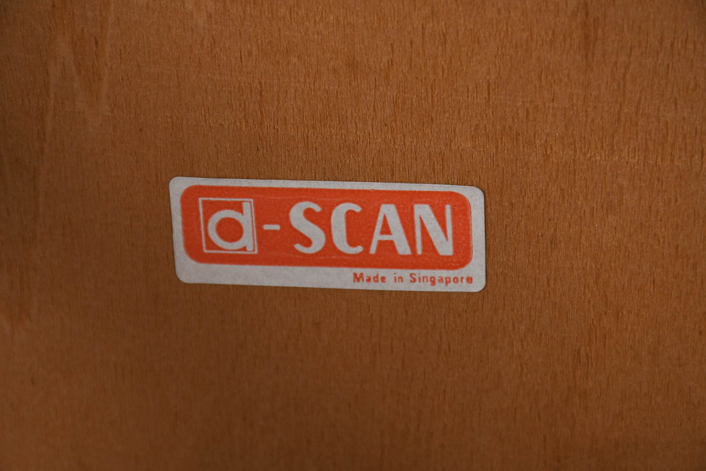 デンマークビンテージ　ディースキャン(D-SCAN)　チーク材　木のぬくもり感じるデザインが魅力的なデスクとチェアのセット(ワークデスク、片袖机、椅子、イス、在宅用、在宅ワーク用、ヴィンテージ)(R-081157)
