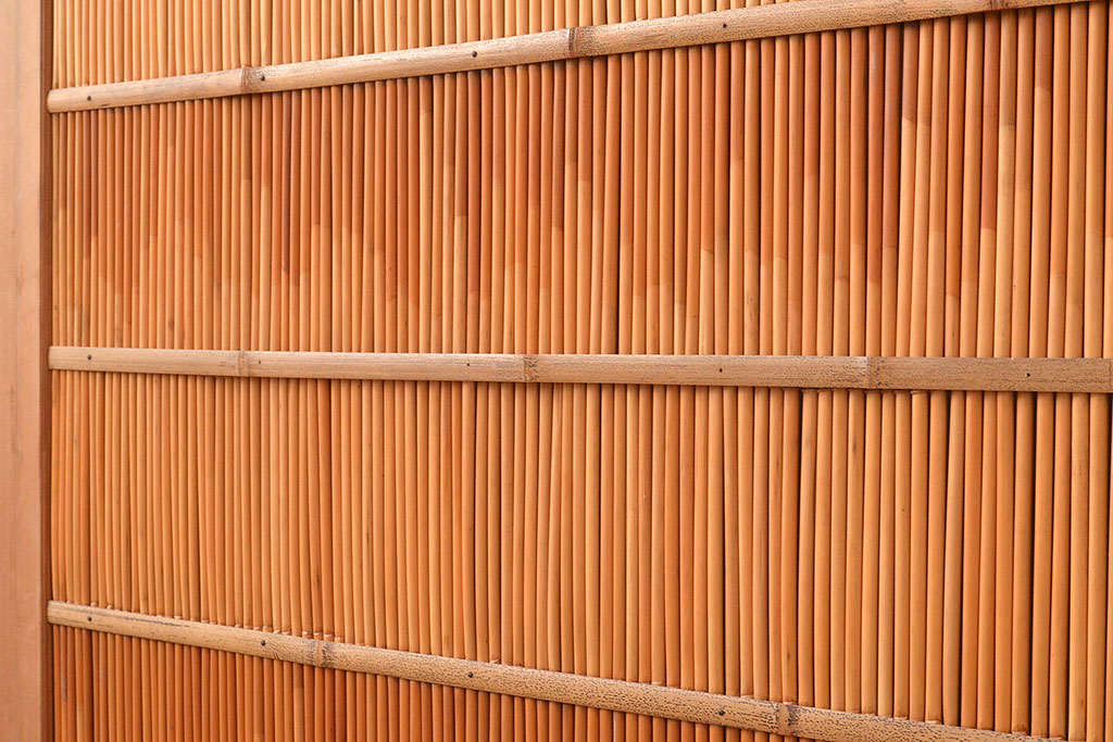 アンティーク建具　和の趣たっぷりの簀戸4枚セット(簾戸、葭戸、夏障子、すど、葦戸)(R-048235)