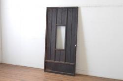 ペイント建具　片面ガラス　ひと味違った雰囲気の松皮菱組子欄間(明り取り、建具)