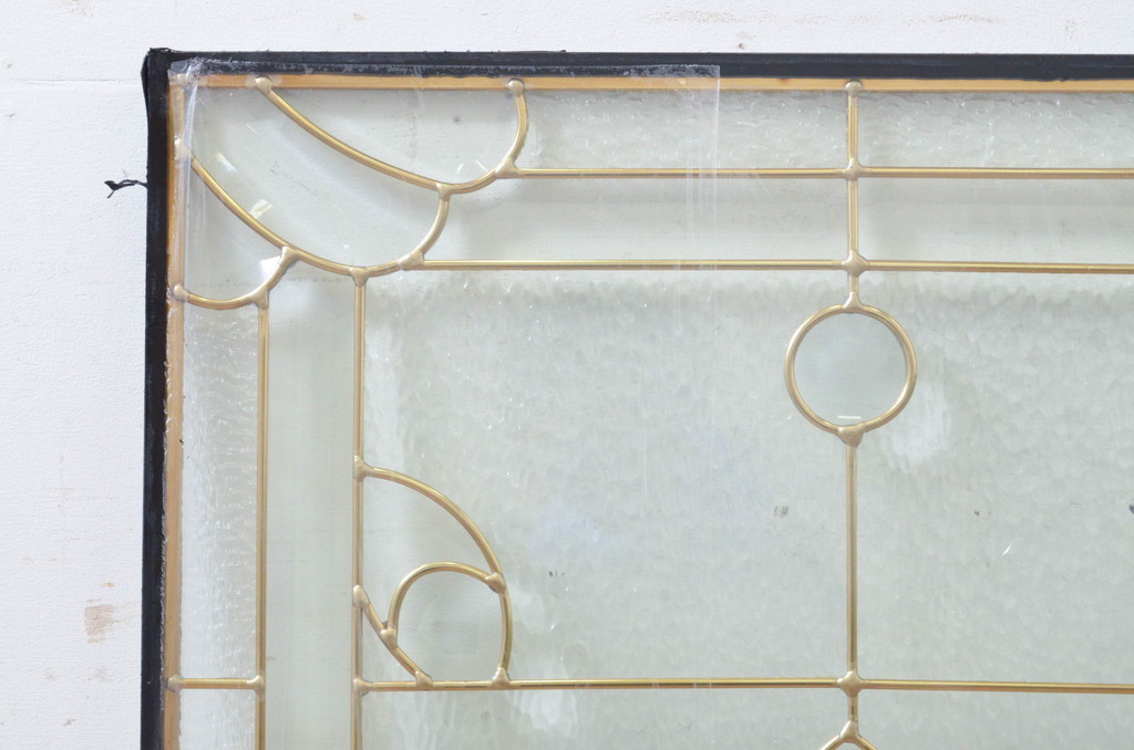 未使用品　花の滴(はなのしずく)　デットストック品のステンドグラス(建具、ドア、窓、照明、衝い立て、衝立、つい立て)(定価約9万6千円)(R-074431)