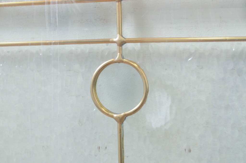 未使用品　花の滴(はなのしずく)　デットストック品のステンドグラス(建具、ドア、窓、照明、衝い立て、衝立、つい立て)(定価約9万6千円)(R-074431)