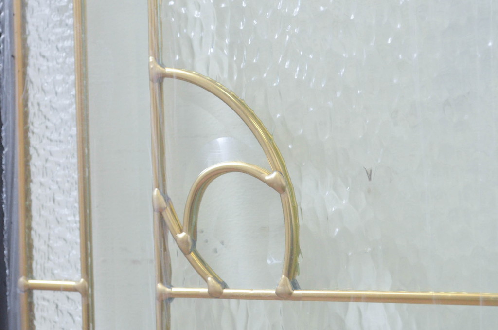 未使用品　花の滴(はなのしずく)　デットストック品のステンドグラス(建具、ドア、窓、照明、衝い立て、衝立、つい立て)(定価約9万6千円)(R-074431)