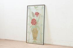 未使用品　生花(いけばな)　デットストック品のステンドグラス(建具、ドア、窓、照明、衝い立て、衝立、つい立て)(定価約10万8千円)(R-074426)