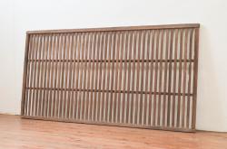 アンティーク建具　上手物!!　作りの良い格子ガラスドア(扉)1枚(ガラス戸、木製扉)(R-080583)