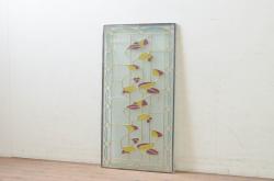 ラフジュ工房オリジナル　組子戸リメイク　斜め格子の建具が魅力的なローボード(戸棚、テレビボード)