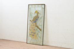 アンティーク建具　特大!!　極厚!!　総欅(ケヤキ)材　存在感のある銅金具の門扉1対2枚セット(蔵戸、玄関戸、両開きドア、木製扉)(R-080330)