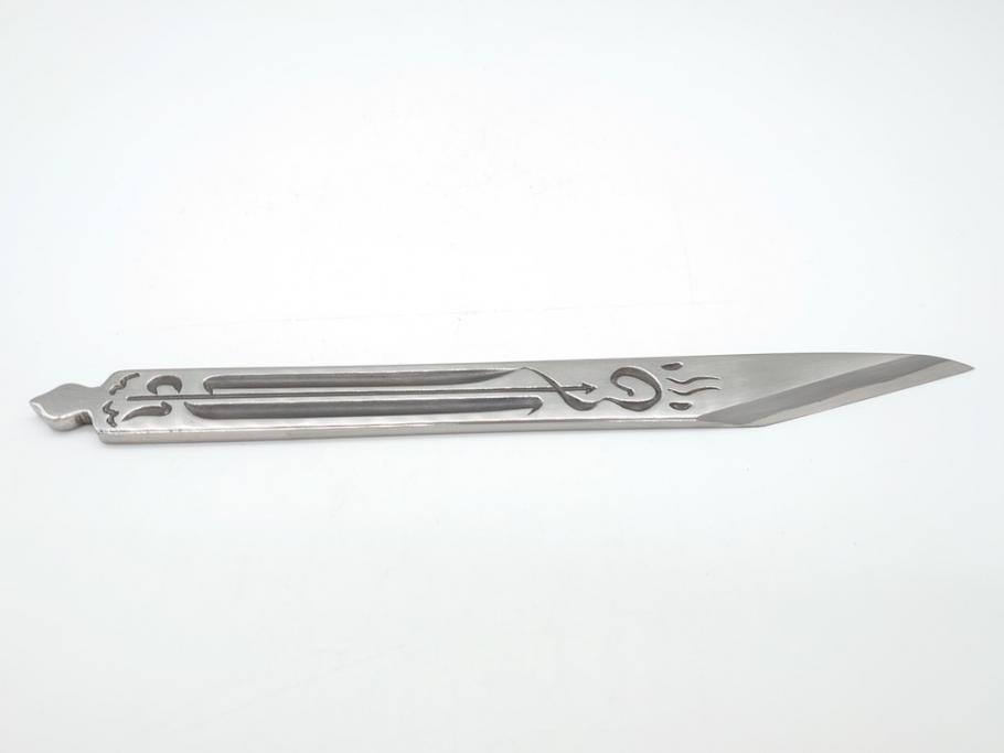  	藤原良明(加藤真平)作　切り出し　武蔵國水心子　昭和丙寅年八月日　全長244mm　小刀(短刀、ナイフ、刃物)(R-063362)