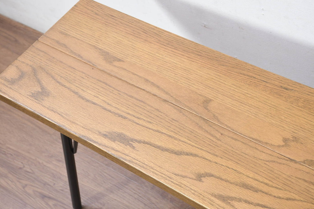 中古　美品　ACME Furniture(アクメ ファニチャー) GRANDVIEW BENCH(グランドビュー ベンチ)　オーク材　木のぬくもりを感じる座面とすっきりとした脚が素敵なベンチ(長椅子、ダイニングベンチ、板座チェア、椅子、イス、花台、飾り台)(R-082293)