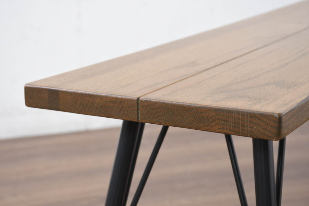 中古　美品　ACME Furniture(アクメ ファニチャー) GRANDVIEW BENCH(グランドビュー ベンチ)　オーク材　木のぬくもりを感じる座面とすっきりとした脚が素敵なベンチ(長椅子、ダイニングベンチ、板座チェア、椅子、イス、花台、飾り台)(R-082293)