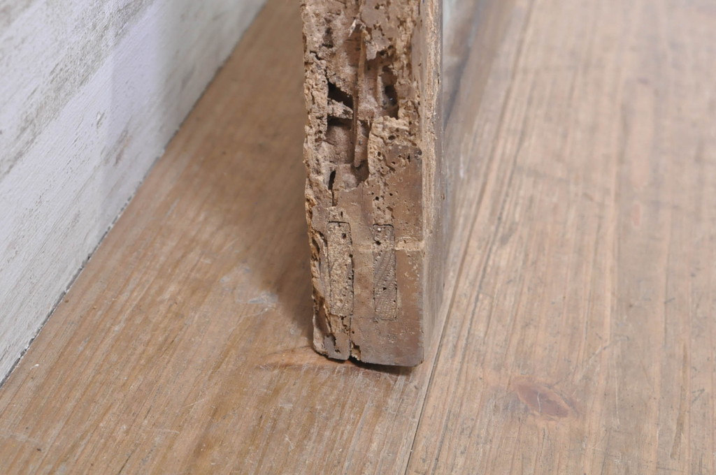 アンティーク建具　どこか懐かしい雰囲気を醸し出す明かり取り1枚(明り取り、ガラス欄間)(R-073605)