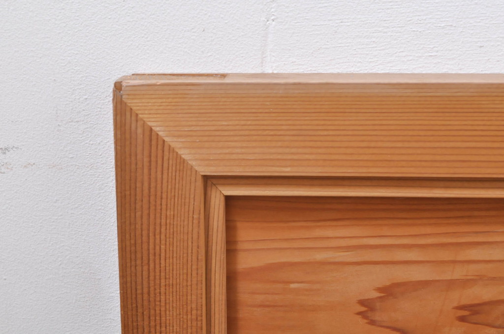 ビンテージ建具　躍動感あふれる鶴と松が目を惹く彫刻欄間2枚セット(明かり取り、明り取り、ヴィンテージ)(R-073598)
