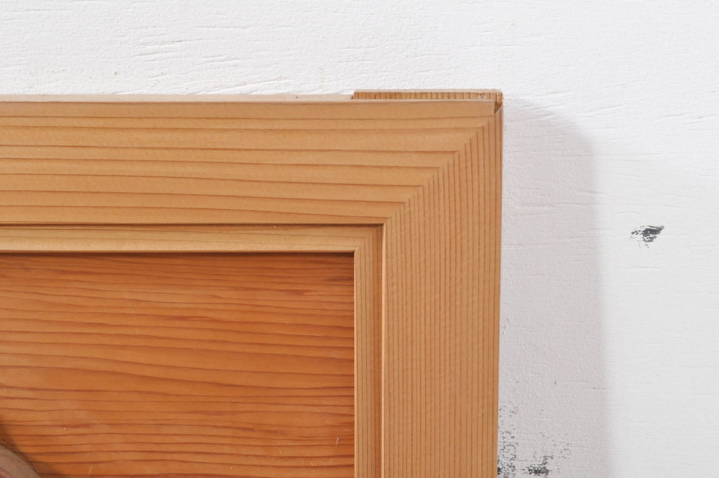 ビンテージ建具　躍動感あふれる鶴と松が目を惹く彫刻欄間2枚セット(明かり取り、明り取り、ヴィンテージ)(R-073598)